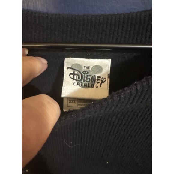 Vintage Disney Tigger Embroidered Black Crewneck Sweatshirt XXL Unisex Ribbed Co - Picture 4 of 5